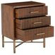 Manhattan Light Walnut 3 Drawer Nightstand