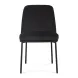 Sydney Black Performance Fabric Upholstered Dining Chair Set of 2