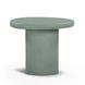 Jade Green Free Form Outdoor Concrete Top Nesting Coffee Table Set