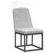 Nash Outdoor Dining Gray Upholstered Outdoor Side Chair