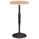Rochester Retro Impulse and Natural Round Marble Top Side Table