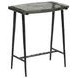Calloway Black Rectangular Glass Top Side Table