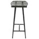 Calloway Black Rectangular Glass Top Side Table
