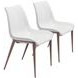 Magnus White And Walnut Dining Chair Set Of 2