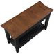Joplin Black and Brown Rectangular Sofa Table