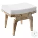 Fergie Burl Wood Rectangular Stool