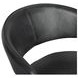 Brisbane Weathered Black Leather Upholstered Dover Arm Chair