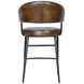 Brisbane Chestnut Leather Dover Counter Height Stool