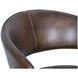 Brisbane Chestnut Leather Dover Counter Height Stool