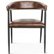 Brisbane Chestnut Leather Halstead Dining Chair