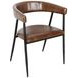 Brisbane Chestnut Leather Halstead Dining Chair