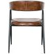 Brisbane Chestnut Leather Halstead Dining Chair