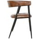 Brisbane Chestnut Leather Halstead Dining Chair