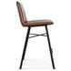Brisbane Chestnut Leather Murphy Counter Height Stool