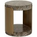 Gardiner Dark Emperador Outdoor Round End Table