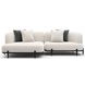 Madera Oatmeal 2 Piece Modular LAF Chaise Sectional with Pillows