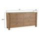 Alpine Distressed Oak 6 Drawer Dresser