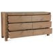 Alpine Distressed Oak 6 Drawer Dresser