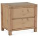 Alpine Distressed Oak 2 Drawer Nightstand