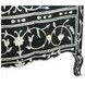 Ozark Black Floral Horn Inlay 2 Drawer Chest