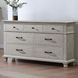 Silver Sands Gray 7 Drawer Dresser