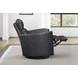 Radius Vintage Slate Leather Swivel Glider Power Recliner with USB Charging