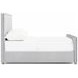 Sawyer Gray Upholstered King Panel Bed