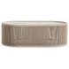 Trellis Brown and Beige Oval Outdoor Cocktail Table