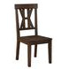 Auburn Dark Brown Slat Back Side Chair Set of 2
