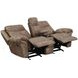 Nashville Brown 88" Manual Reclining Living Room Set