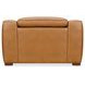 MS Rich Brown Caramel Leather Fresco Power Recliner with Power Headrest