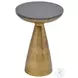 Font Black And Brass Side Table