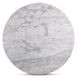 Tori White and Brown Outdoor 30" Round Marble Top Bar Table
