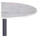 Tori White and Brown Outdoor 30" Round Marble Top Counter Height Table