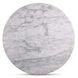 Tori White and Brown Outdoor 30" Round Marble Top Counter Height Table