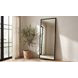 Figaro Black Rectangular Floor Mirror