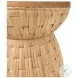 Fiji Water Hyacinth Weave And Mindi Round End Table