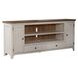 FIRE-652-TV80FTS Antique White and Chestnut 80" TV Stand
