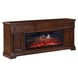FIRE-BOX-512-84FTS Satin Cherry 84" TV Stand with Fireplace