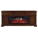 FIRE-BOX-512-84FTS Satin Cherry 84" TV Stand with Fireplace