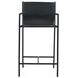 Sutton Black Leather Upholstered Counter Height Chair