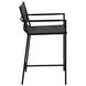 Sutton Black Leather Upholstered Counter Height Chair