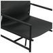 Sutton Black Leather Upholstered Arm Chair