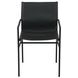 Sutton Black Leather Upholstered Arm Chair