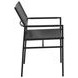 Sutton Black Leather Upholstered Arm Chair
