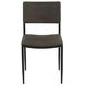 Sutton Olive Green Leather Upholstered Dining Chair Set of 2