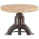 Paxton Black and Brown Adjustable Barstool