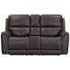 Easton Steamboat Brown Leather 76" Zero Gravity Power Reclining Loveseat with Console and USB Charging