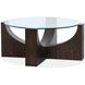 Beckham Rustic Tavern Round Glass Top Occassional Table Set