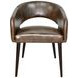 Thorpe Antique Whiskey Leather Upholstered Dining Chair